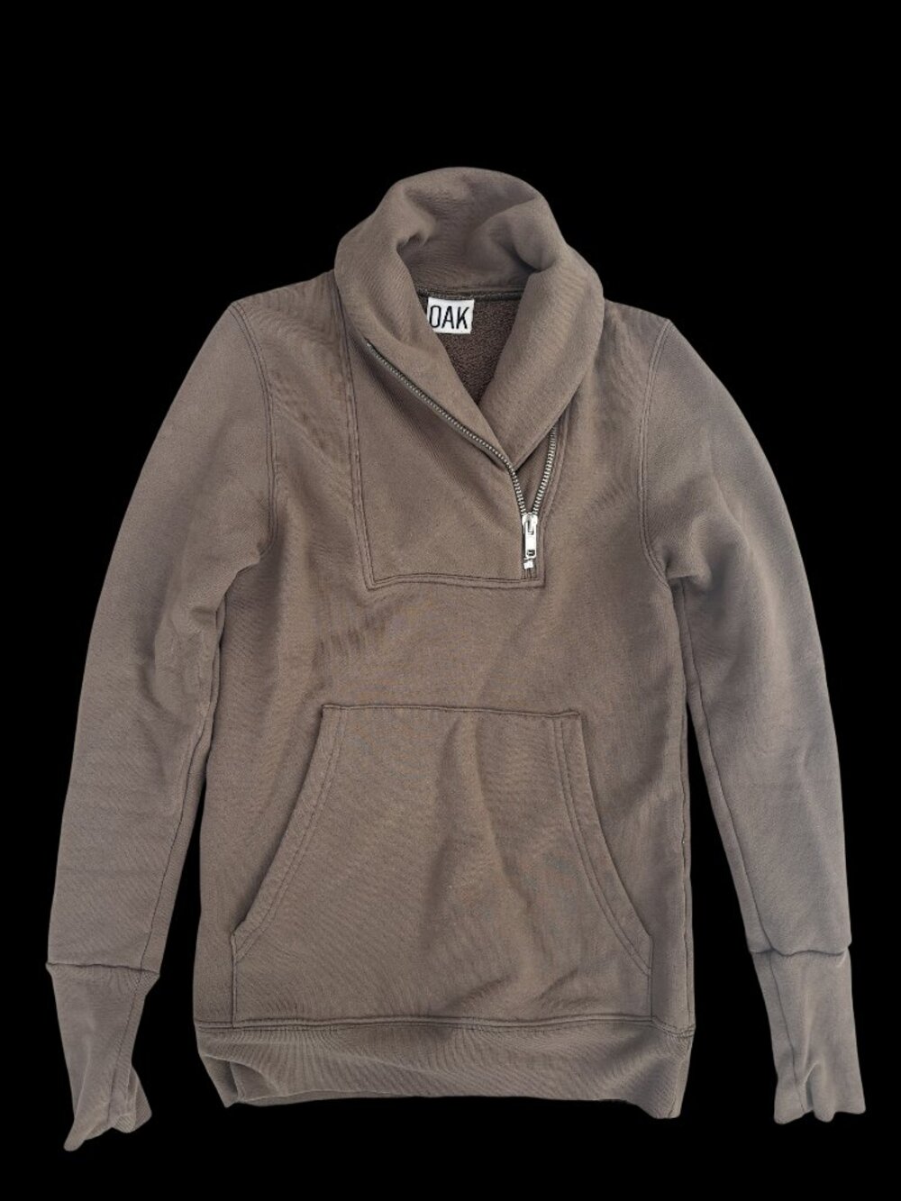 OAK + FORT Taupe Half Zip Pullover 🤎✨